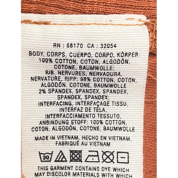 Anthropologie Saturday Sunday Tavi Moto Cotton Knit Jacket, Rust Orange - Size S - Picture 9 of 9